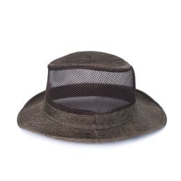 Stylový fedora klobouk hnědý 60 cm
