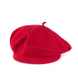 Módní baret červený