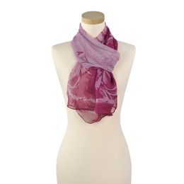 Lehký hedvábný šátek růžový