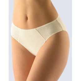 GINA dámské kalhotky klasické, širší bok, šité, jednobarevné 10223P - bílá