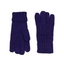 Tmavě modré pletené rukavice
