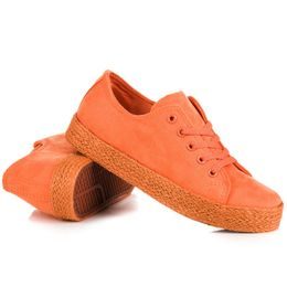 Oranžové tenisky espadrilky