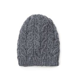 Mohérová šedá čepice beanie