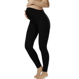 Těhotenské legíny Leggins long black