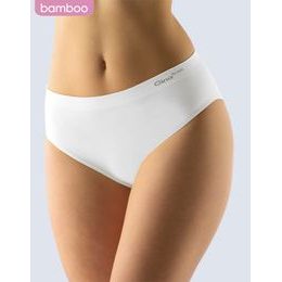 GINA dámské kalhotky klasické, širší bok, bezešvé, jednobarevné Bamboo PureLine 00019P - purpurová