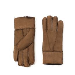 Kožené rukavice pro ženy béžové