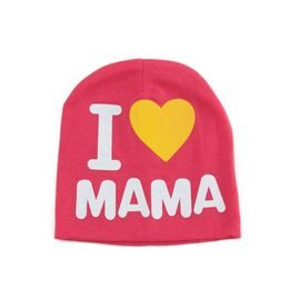 Čepice I love Mama růžová