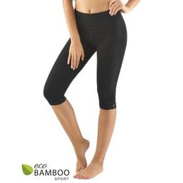 GINA dámské capri legíny sportovní, šité, klasické, jednobarevné ECO Bamboo Sport 95036P - šedá