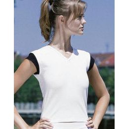 GINA dámské tričko s krátkým rukávem, krátký rukáv, šité 98010P - tm.popel šedobílá