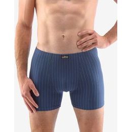 GINA pánské boxerky s delší nohavičkou, delší nohavička, šité 74151P - lékořice sv. modrá