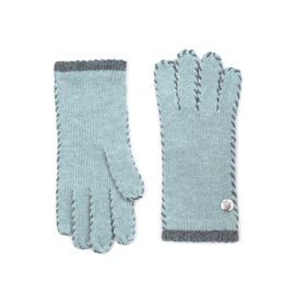 Zelenošedé zimní rukavice