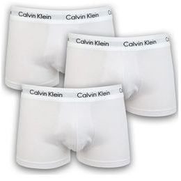 Pánské boxerky CALVIN KLEIN Cotton Stretch 3-pack U2664G-100 bílé