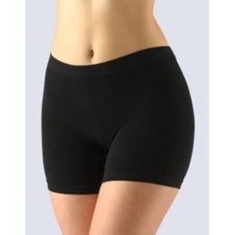 GINA dámské boxerky vyšší, kratší nohavička, bezešvé, Bamboo 03009P - černá