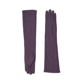 Dlouhé elegantní dámské rukavice fialové
