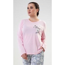 Dámské pyžamo dlouhé Valerie - světle růžová