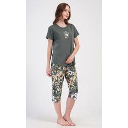 Dámské pyžamo kapri Maruška - khaki