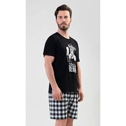 Pánské pyžamo šortky Petr - modrá