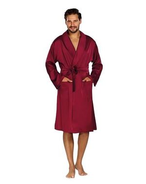 Pánský saténový župan Lukas bordó