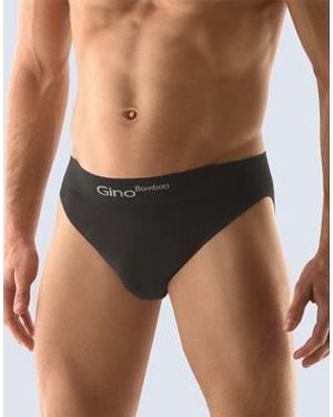 Pánské slipy s úzkým bokem, úzký bok, bezešvé, jednobarevné Bamboo PureLine 50003P - černá