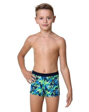 Chlapecké plavky Maty graffiti modro-zelené