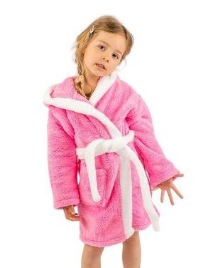 Dívčí župan Králíček světle růžový s oušky