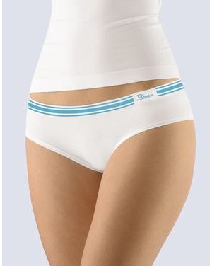 Dámské kalhotky francouzské, bezešvé, bokové, jednobarevné Natural Bamboo 04028P - bílá dunaj