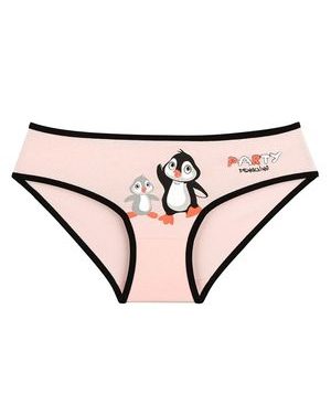 Dětské kalhotky Tučňáci na párty - růžová