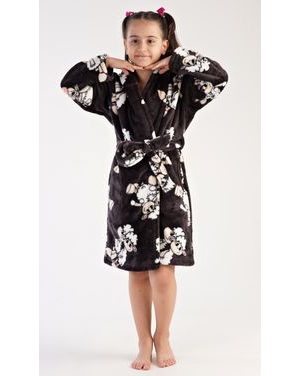 Dětský župan s kapucí Ovečka - tmavě šedá