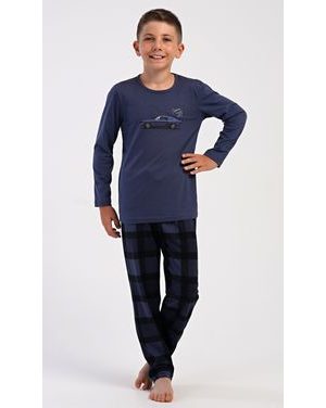 Dětské pyžamo dlouhé Speed - tmavě šedá