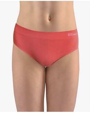 GINA dětské kalhotky klasické dívčí, úzký bok, bezešvé, jednobarevné Eco Bamboo 20025P - tomato bílá