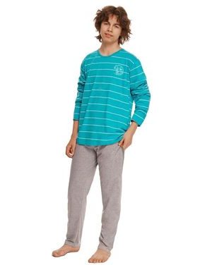 Chlapecké pyžamo Harry tyrkysové s pruhy