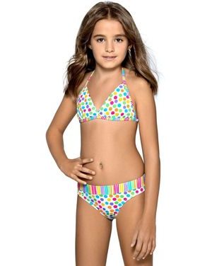 Dívčí plavky Viky puntíkované