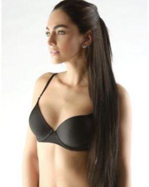 Dámská podprsenka push-up, šité 17009P - černá