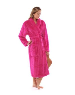 Dámský dlouhý hřejiv župan se šálovým límcem LILLY EXTRA malinová