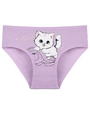 Dětské kalhotky Kočička - šeříková