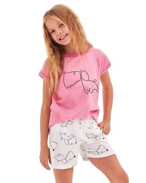 Dívčí pyžamo Hanička růžové dog