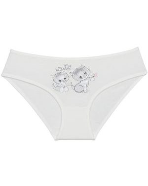 Dětské kalhotky Cat friends - smetanová