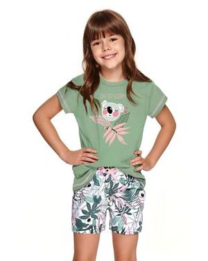 Dívčí pyžamo Hanička zelené s koalou
