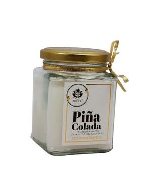 ARÔME Svíčka 170 g, v barevném skle s víčkem, Pina Colada