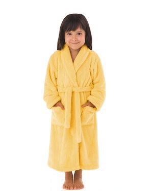 Dětský dlouhý župan s kapucí LILLY a JACK medová