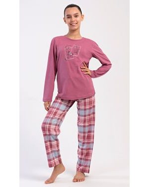 Dětské pyžamo dlouhé Charlotte - starorůžová