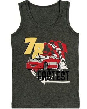 Chlapecký nátělník se širokými ramínky D šedá 1