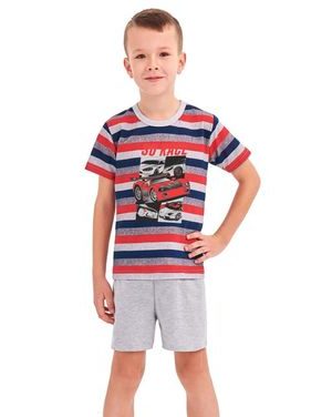 Chlapecké pyžamo Max červené proužky