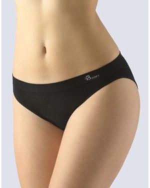 Dámské kalhotky klasické s úzkým bokem, bezešvé, Bamboo Soft 00046P - černá