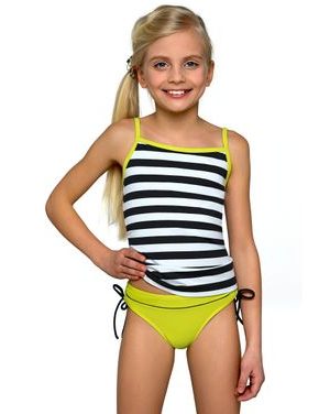 Dívčí tankiny Anička zelené