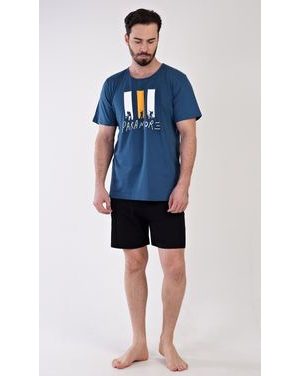 Pánské pyžamo šortky Oliver - petrolejová