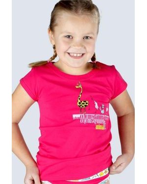 Dívčí tričko s krátkým rukávem Disco VI 28003P - bordo