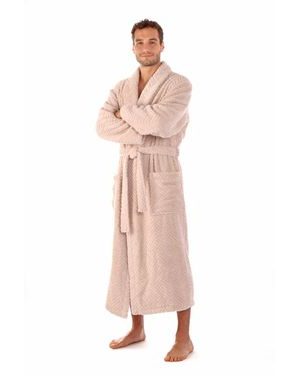 Unisex župan se šálovým límcem ATHENA oříšková