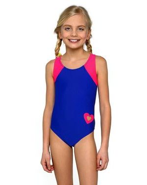 Dívčí jednodílné plavky Eliška modrorůžové