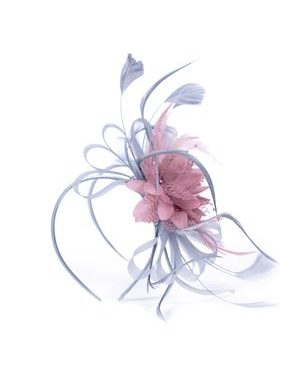 Fascinátor Andrea - šedý